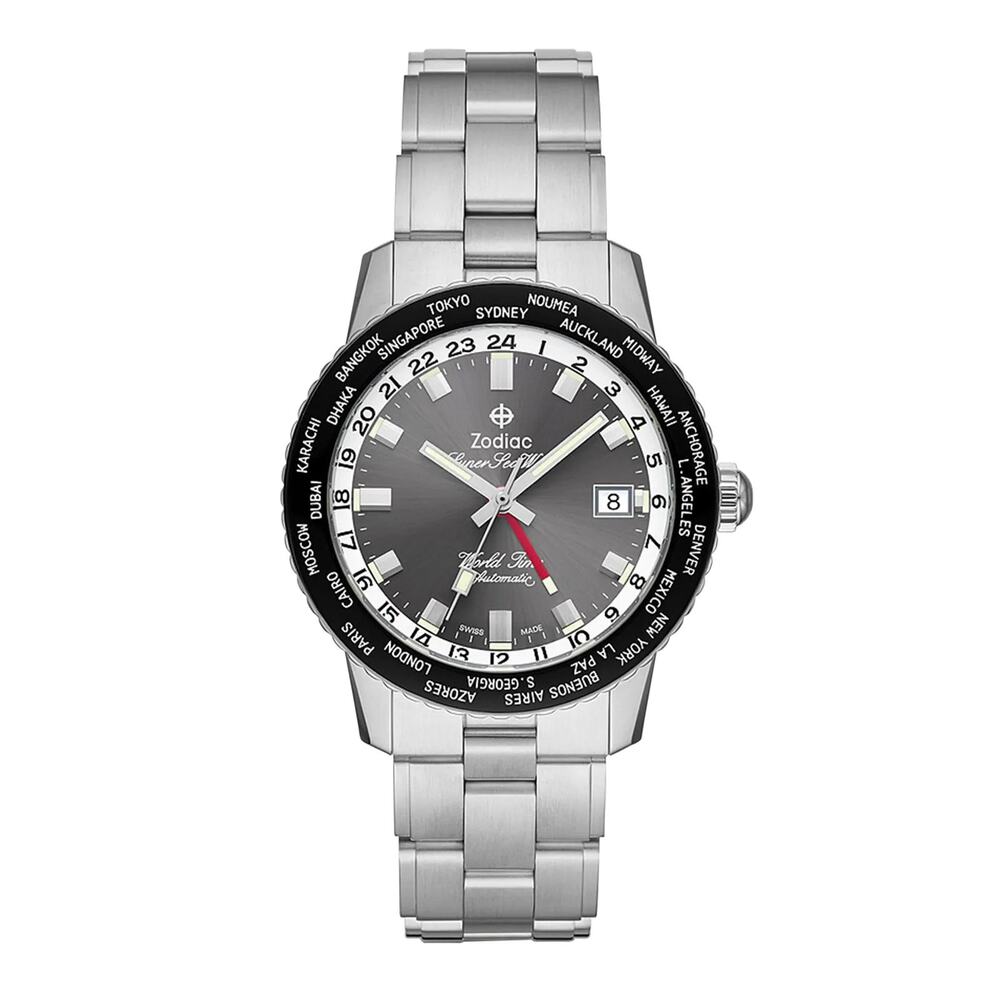 Zodiac Super Sea Wolf World Time GMT ZO9409